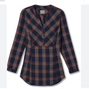 REI ROYAL ROBBINS PLAID LONG SLEEVE SHIRT
